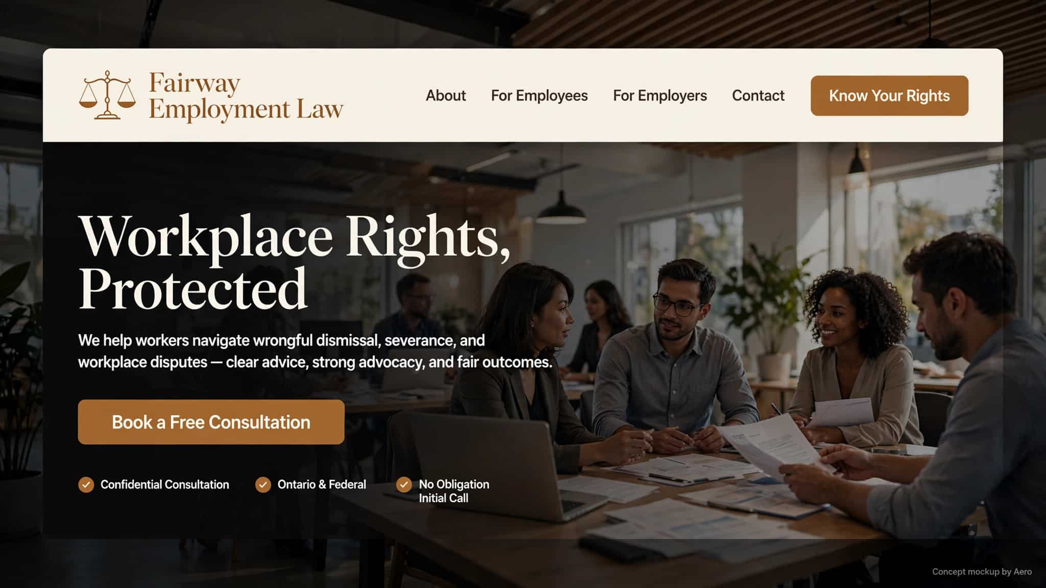 Fairway Employment Mockup